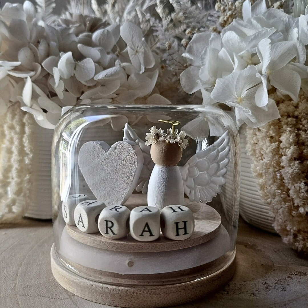 Angel in floral crown Globe