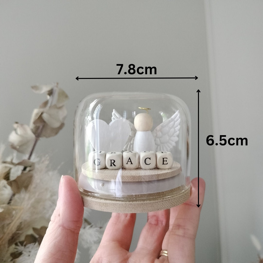 Personalised Angel Memorial Globe Gift