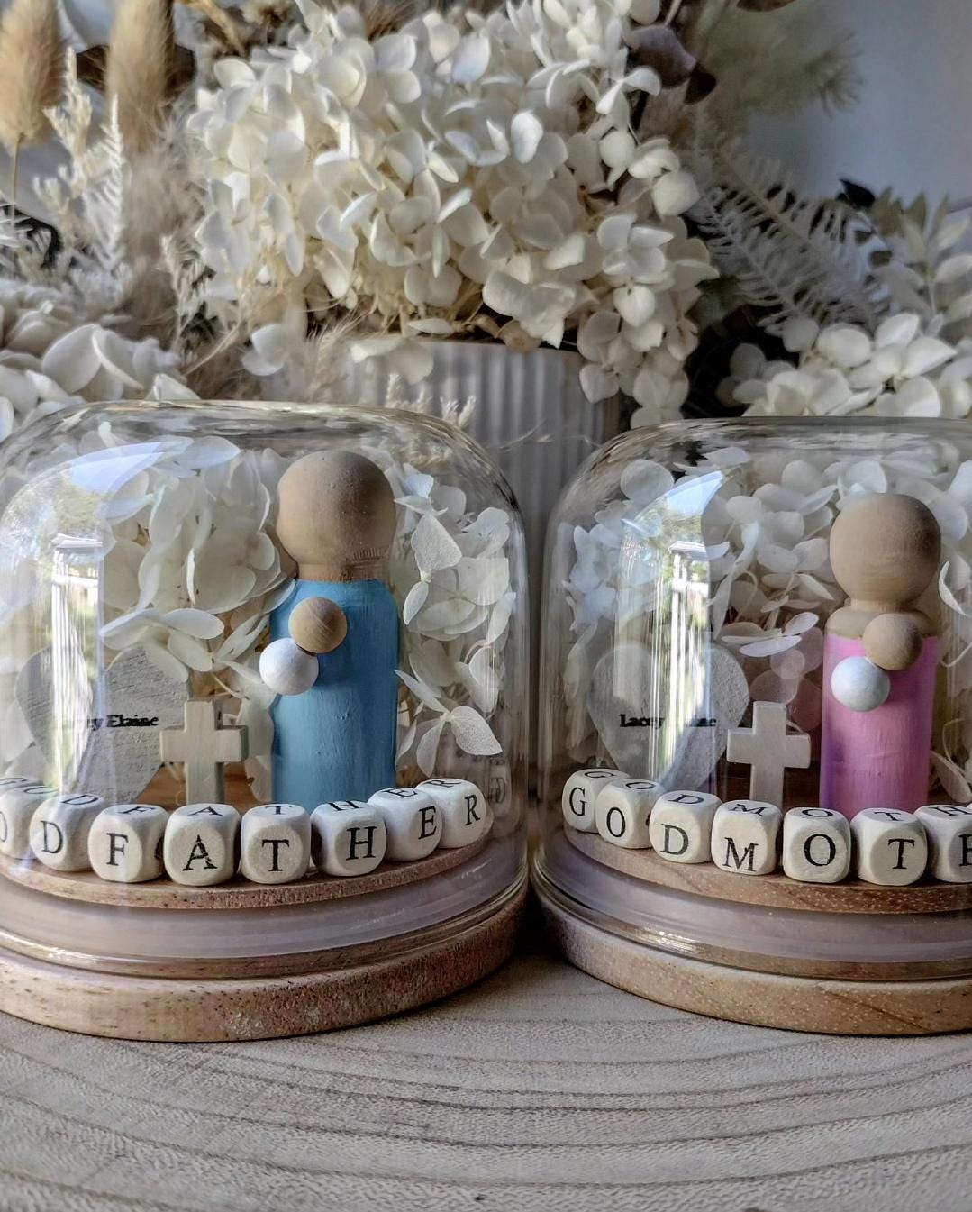 Floral Godparents/Godmother/Godfather Mega Globe