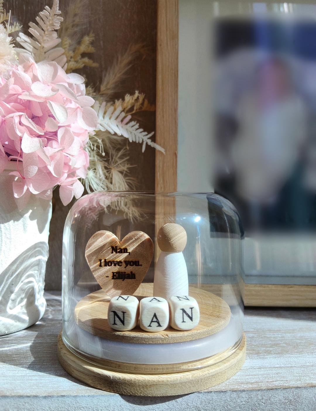 Nanny/Nana Keepsake Globe: Custom Mother's Day Gift