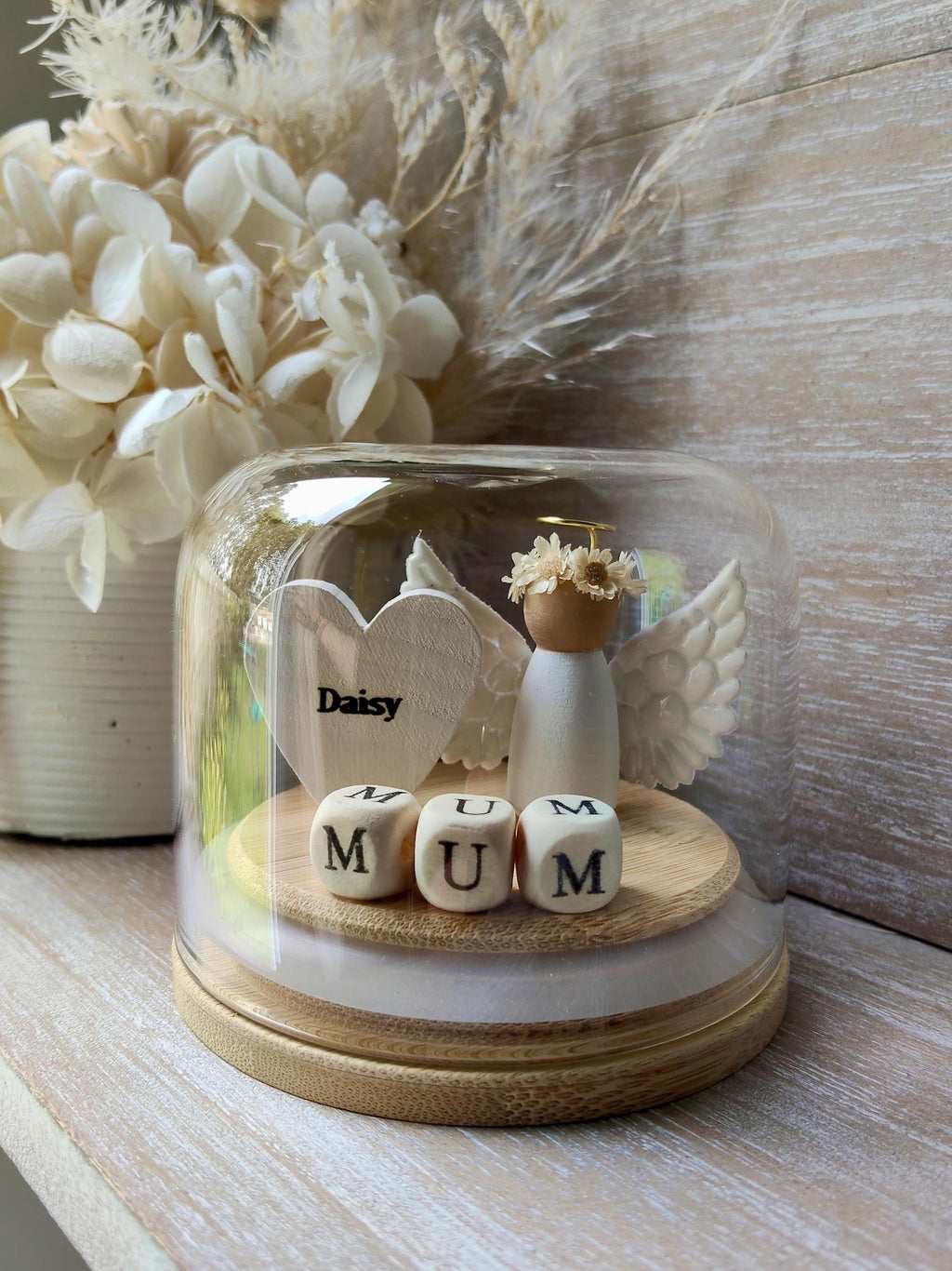 Angel in floral crown Globe