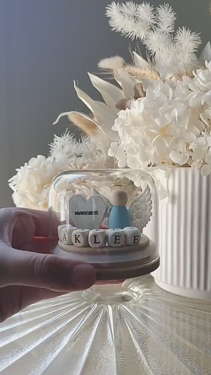 Personalised Angel Memorial Globe Gift