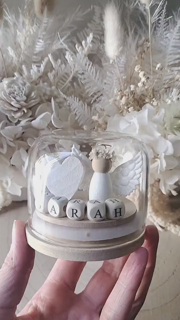 Angel in floral crown Globe