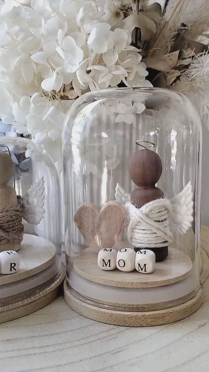 Angel Globe: Memorial Keepsake with Custom Date & Name
